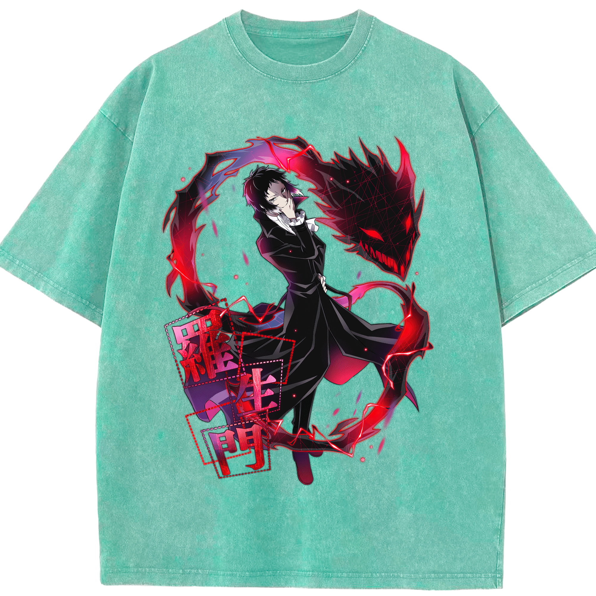 （画像用） 文豪ストレイドッグス Bungo Stray Dogs 綿100% ヴィンテージ風 半袖Tシャツ（フロントプリント）